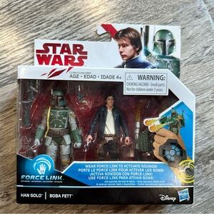 🎄🎁 Star Wars Force Link Action Figures - Green and Brown